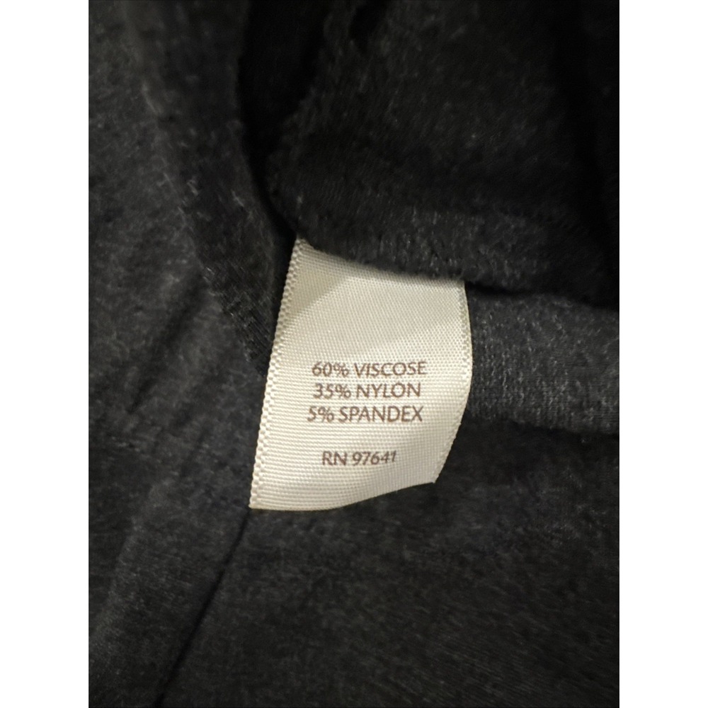 J. Jill Women's Petite Large Charcoal Heather Gray Ponte Leggings Pull On - Picture 8 of 10